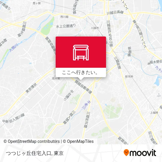つつじヶ丘住宅入口地図