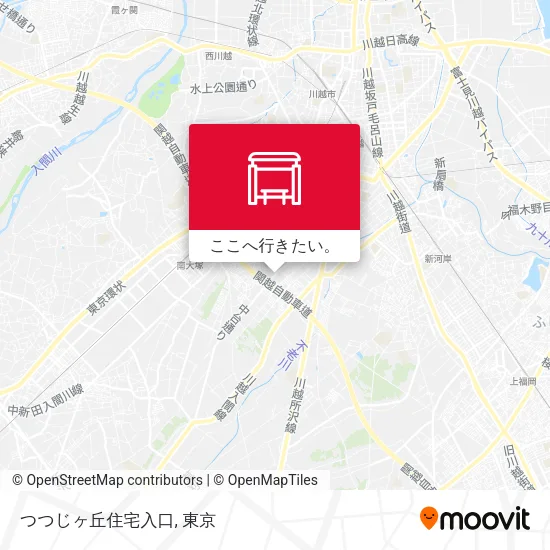 つつじヶ丘住宅入口地図