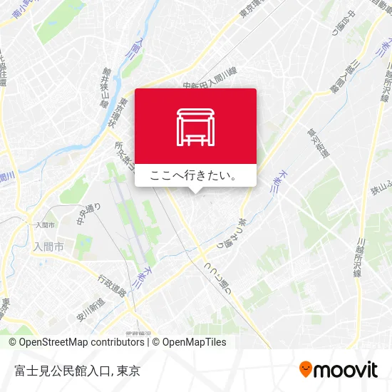 富士見公民館入口地図