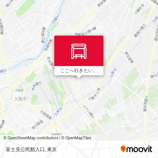 富士見公民館入口地図