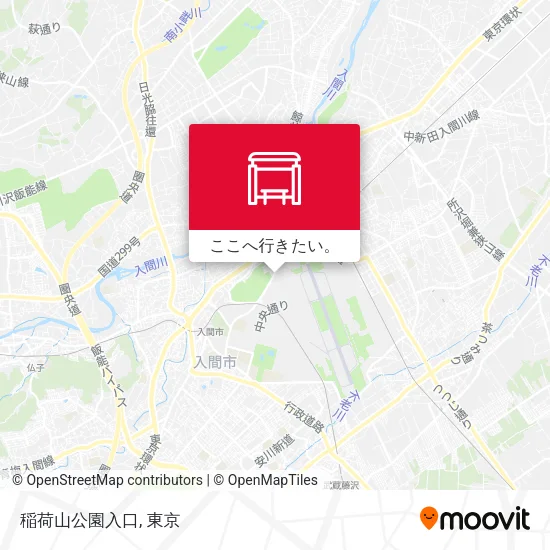 稲荷山公園入口地図