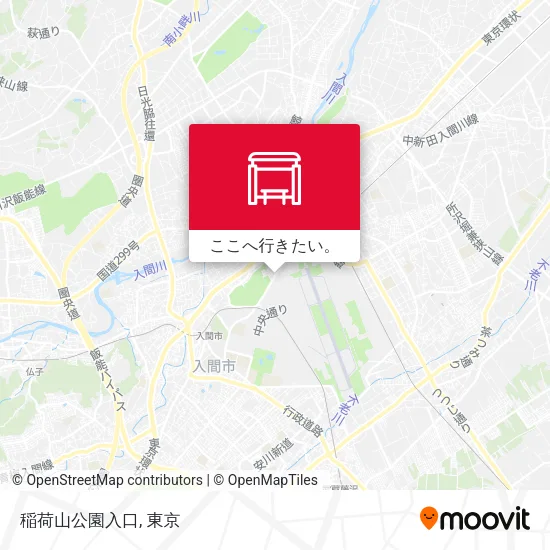 稲荷山公園入口地図