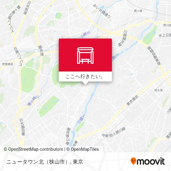 ニュータウン北（狭山市）地図