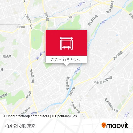 柏原公民館地図