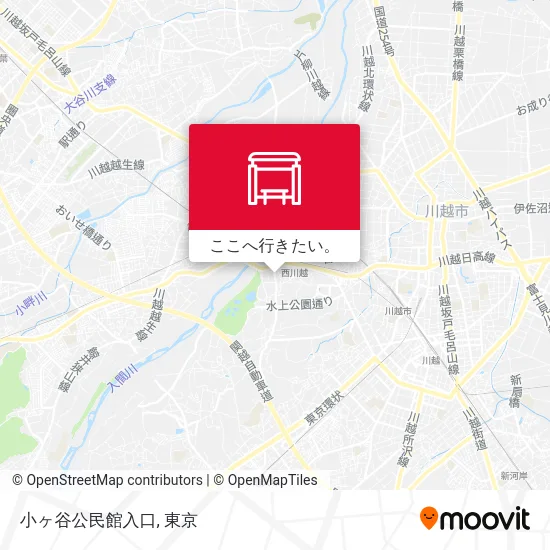 小ヶ谷公民館入口地図