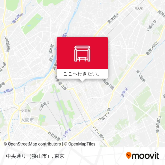 中央通り（狭山市）地図