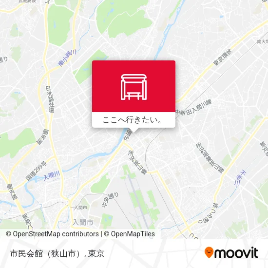市民会館（狭山市）地図
