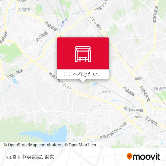 西埼玉中央病院地図