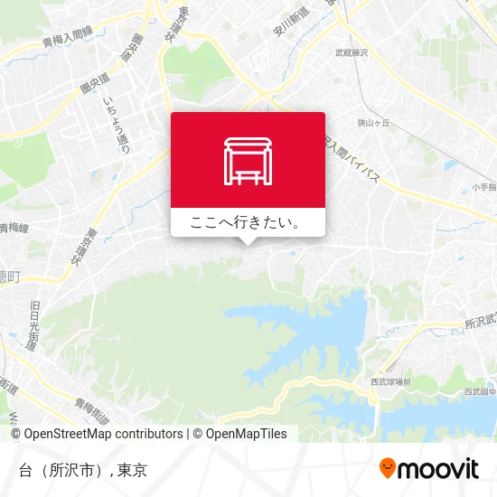 台（所沢市）地図