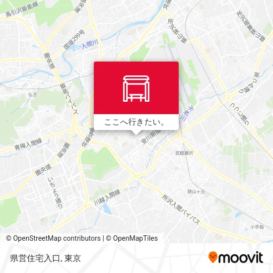 県営住宅入口地図