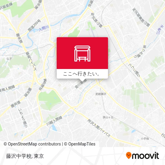 藤沢中学校地図