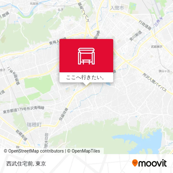 西武住宅前地図