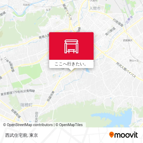 西武住宅前地図