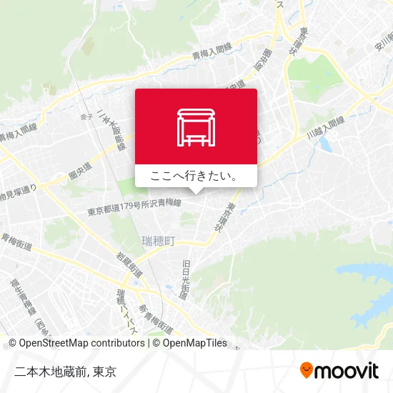 二本木地蔵前地図