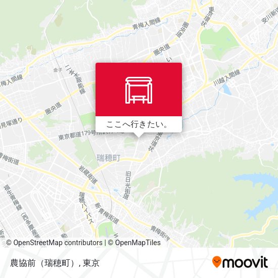 農協前（瑞穂町）地図