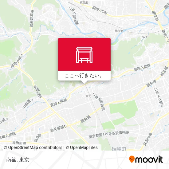 南峯地図
