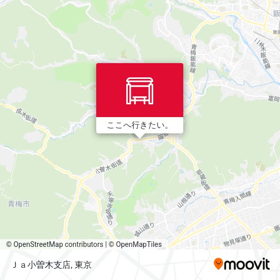 Ｊａ小曽木支店地図