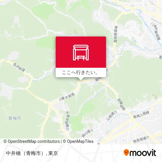 中井橋（青梅市）地図