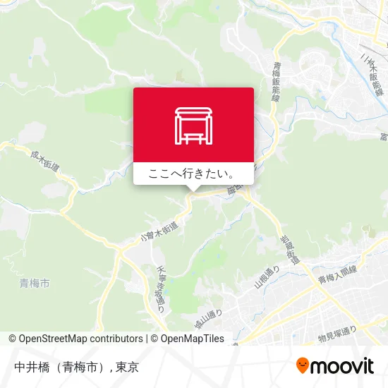 中井橋（青梅市）地図