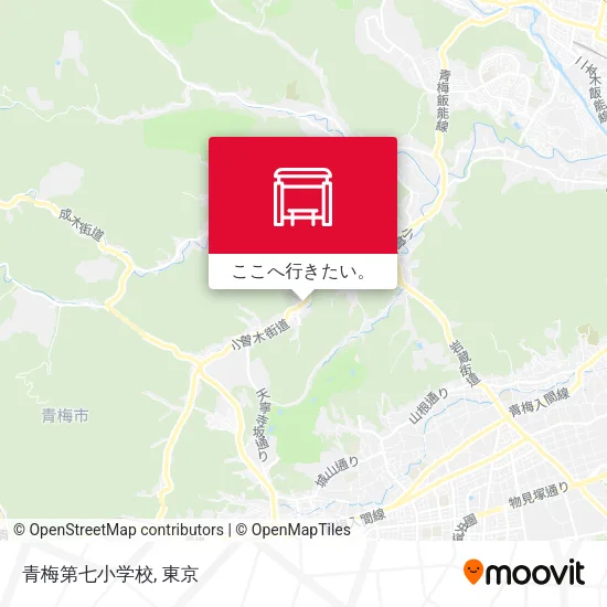 青梅第七小学校地図