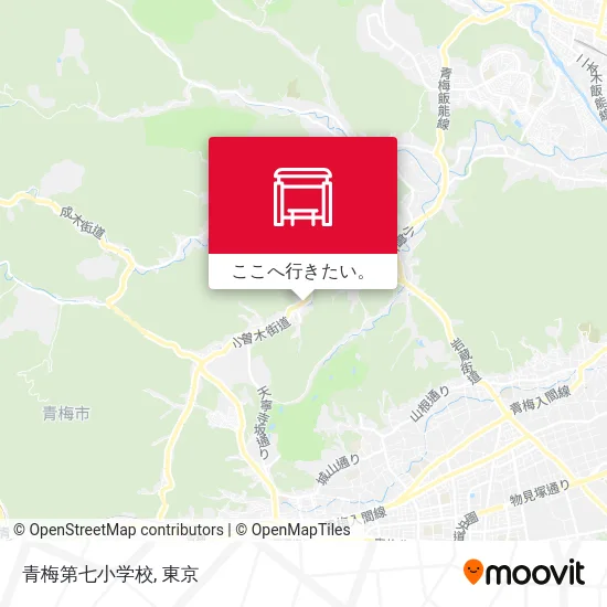 青梅第七小学校地図
