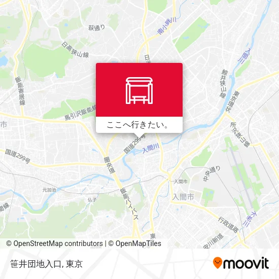 笹井団地入口地図