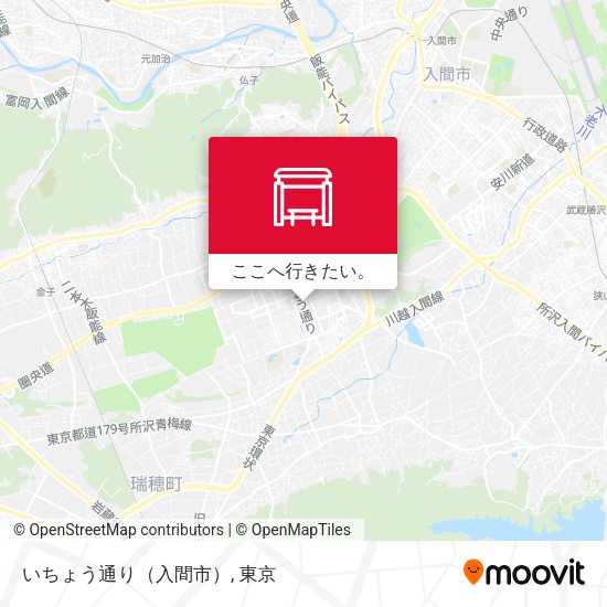 いちょう通り（入間市）地図