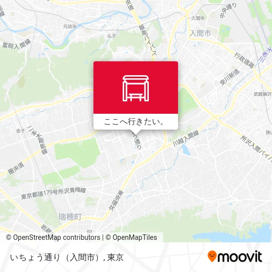 いちょう通り（入間市）地図