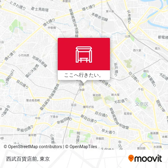 西武百貨店前地図