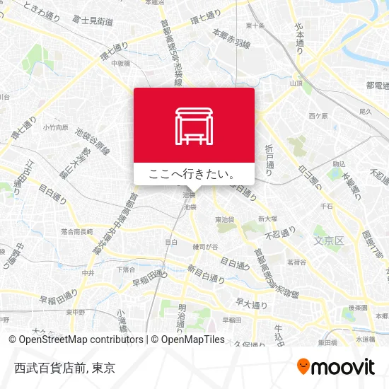 西武百貨店前地図