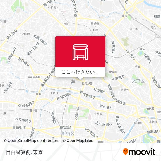 目白警察前地図