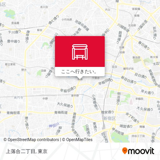 上落合二丁目地図