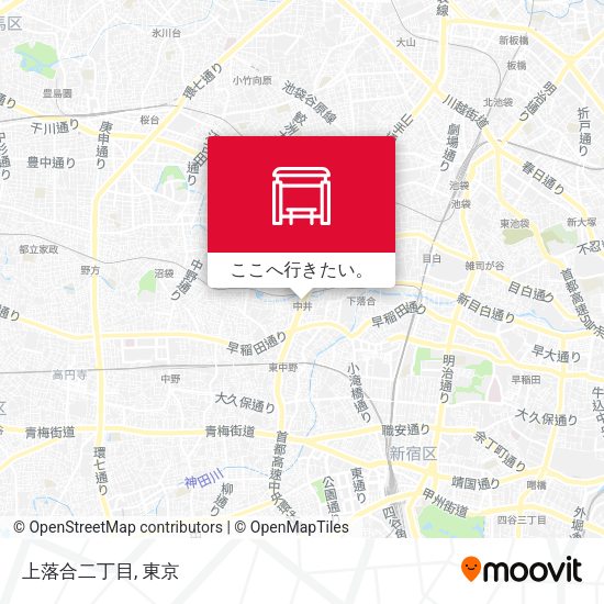 上落合二丁目地図