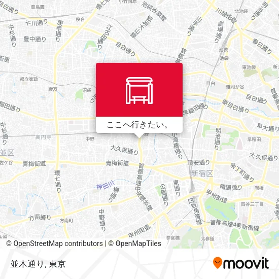 並木通り地図