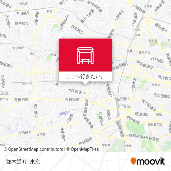 並木通り地図