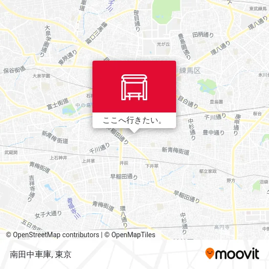 南田中車庫地図