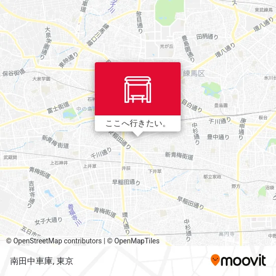 南田中車庫地図