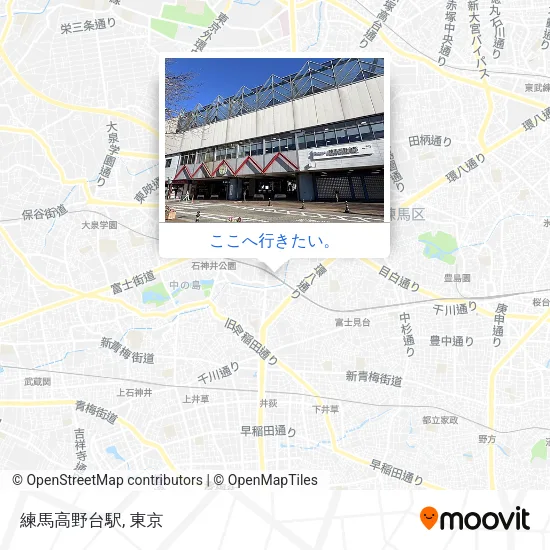 練馬高野台駅地図