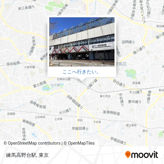 練馬高野台駅地図