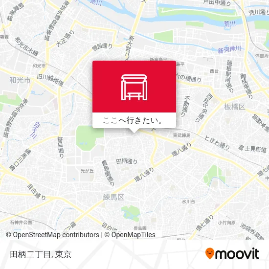 田柄二丁目地図