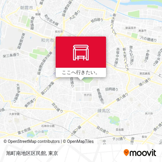 旭町南地区区民館地図