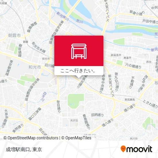 成増駅南口地図