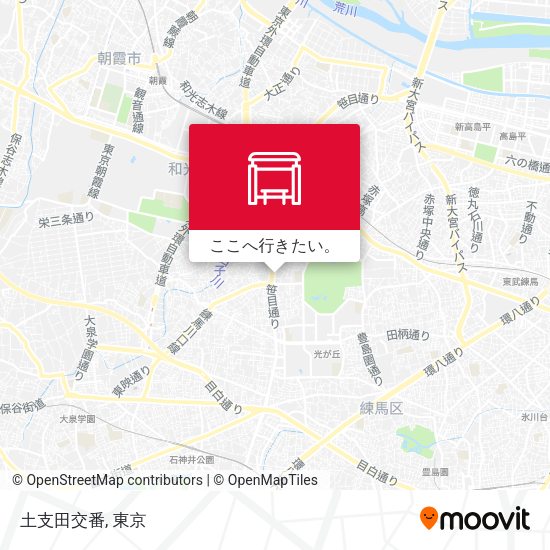 土支田交番地図
