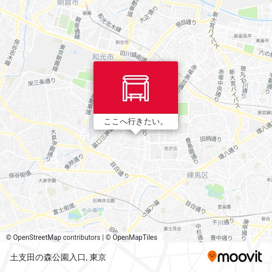 土支田の森公園入口地図