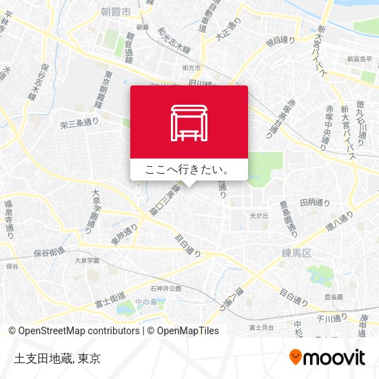 土支田地蔵地図