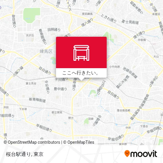 桜台駅通り地図