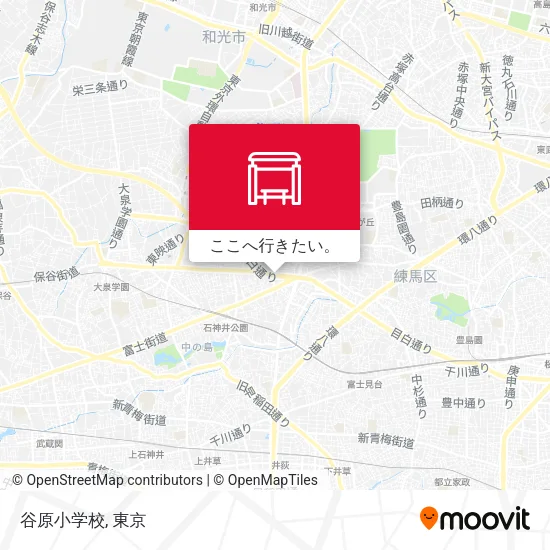 谷原小学校地図