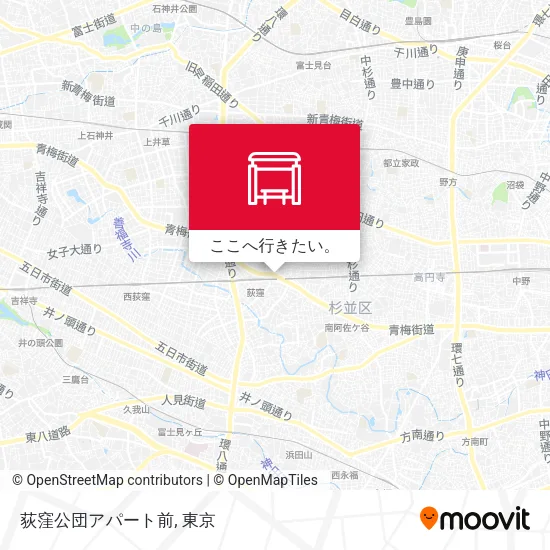 荻窪公団アパート前地図