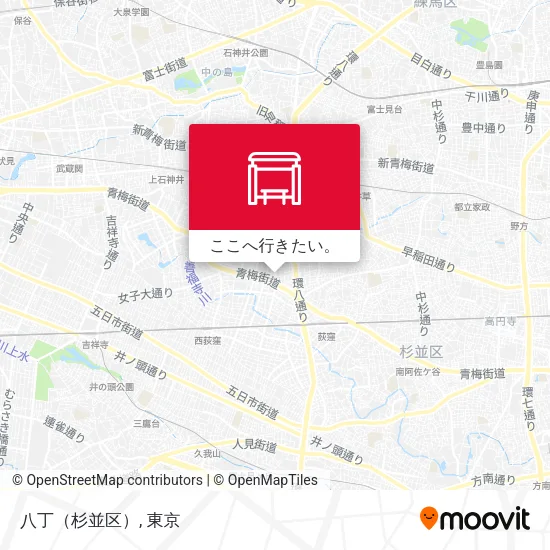 八丁（杉並区）地図