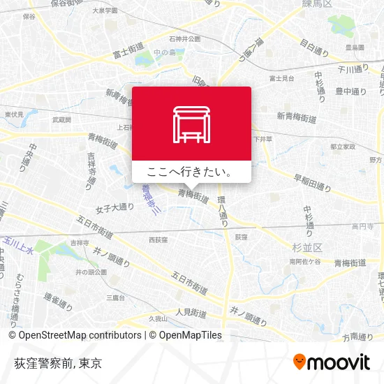荻窪警察前地図